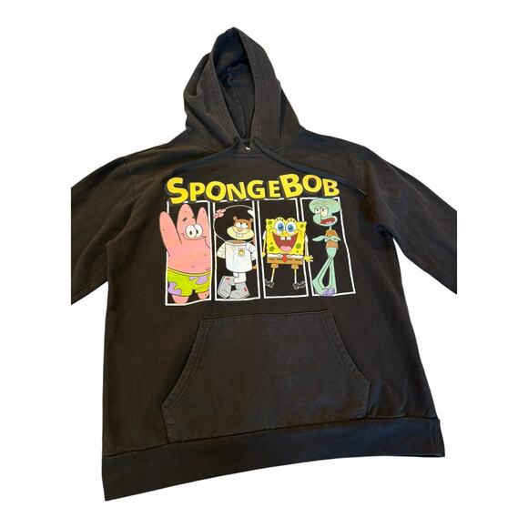 Nickelodeon‎ SpongeBob Patrick Squidward Sandy Black Hoodie Youth XL - Picture 3 of 8